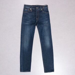 R13 Women's High Rise Slim Leg Dark Blue Stretch Jeans Size 25 Made in Italy